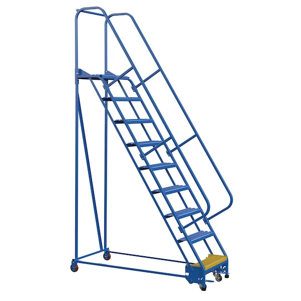 120 H Steel PW Ladder, Grip Strut, 9 Step, 9 Steps